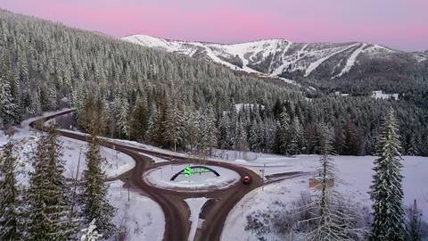 sunrise drone arch