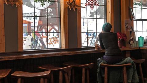 Guests relaxing at Cabinet Mountain Coffee