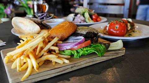 chimney rock auger and fries food