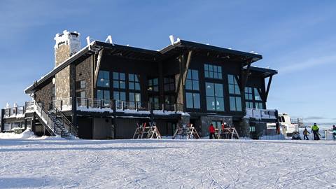 Exterior photo of Sky House on a sunny day