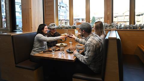 group of people dining 