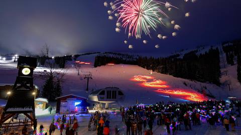 fireworks display at Schweitzer 