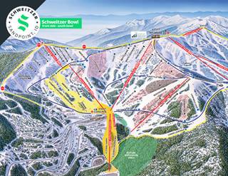 Schweitzer Bowl Trail Map High Res