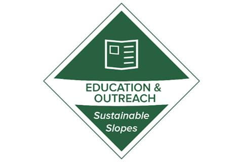 Education & Outreach Sustainable Slopes Badge