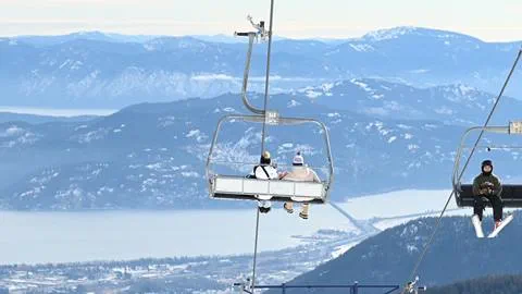 winter scenic lift ride