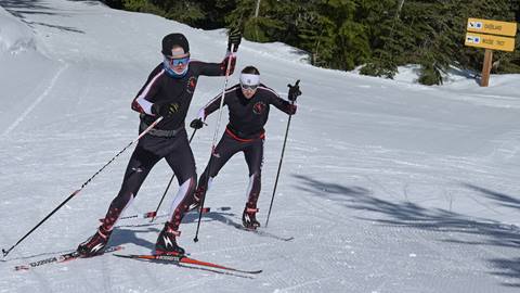 Nordic skiers at Schweitzer 