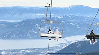 scenic lift ride lake view